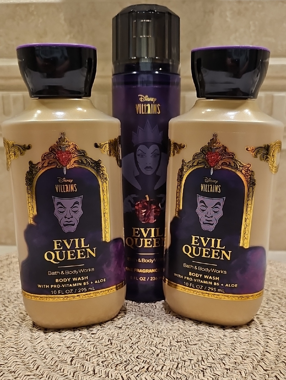 New Bath & Body Works Disney Villains Evil Queen 3pc. Body Care Set